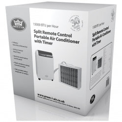 PAC15 15000BTU Portable Split Air Conditioning Unit (4.5KW) 230v FIXED LINE 2.5 MTR