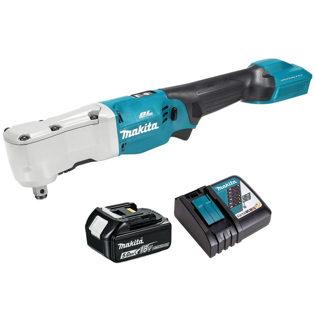 Makita DTL302Z 18V LXT Brushless Angle Impact Wrench with 1 x 5.0Ah Battery &amp; Charger