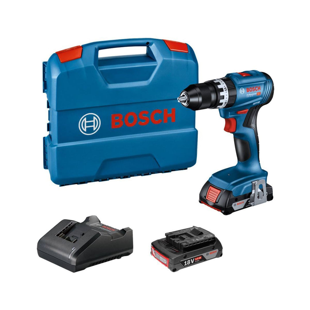 Bosch GSB 18V-45 Professional Combi Drill 18V 2 x 2.0Ah Li-ion & Charger with L-Box 06019K3371