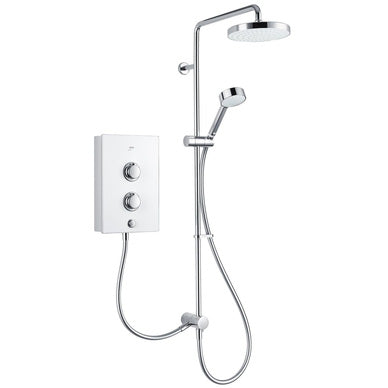 Mira Décor Dual Outlet Electric Shower 10.8kW White