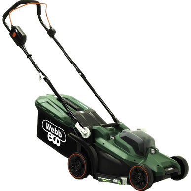 Webb 20V 33cm (14") Cordless Rotary Lawnmower &amp; 20V 25cm Line Trimmer 1 x 4.0Ah Battery &amp; Charger