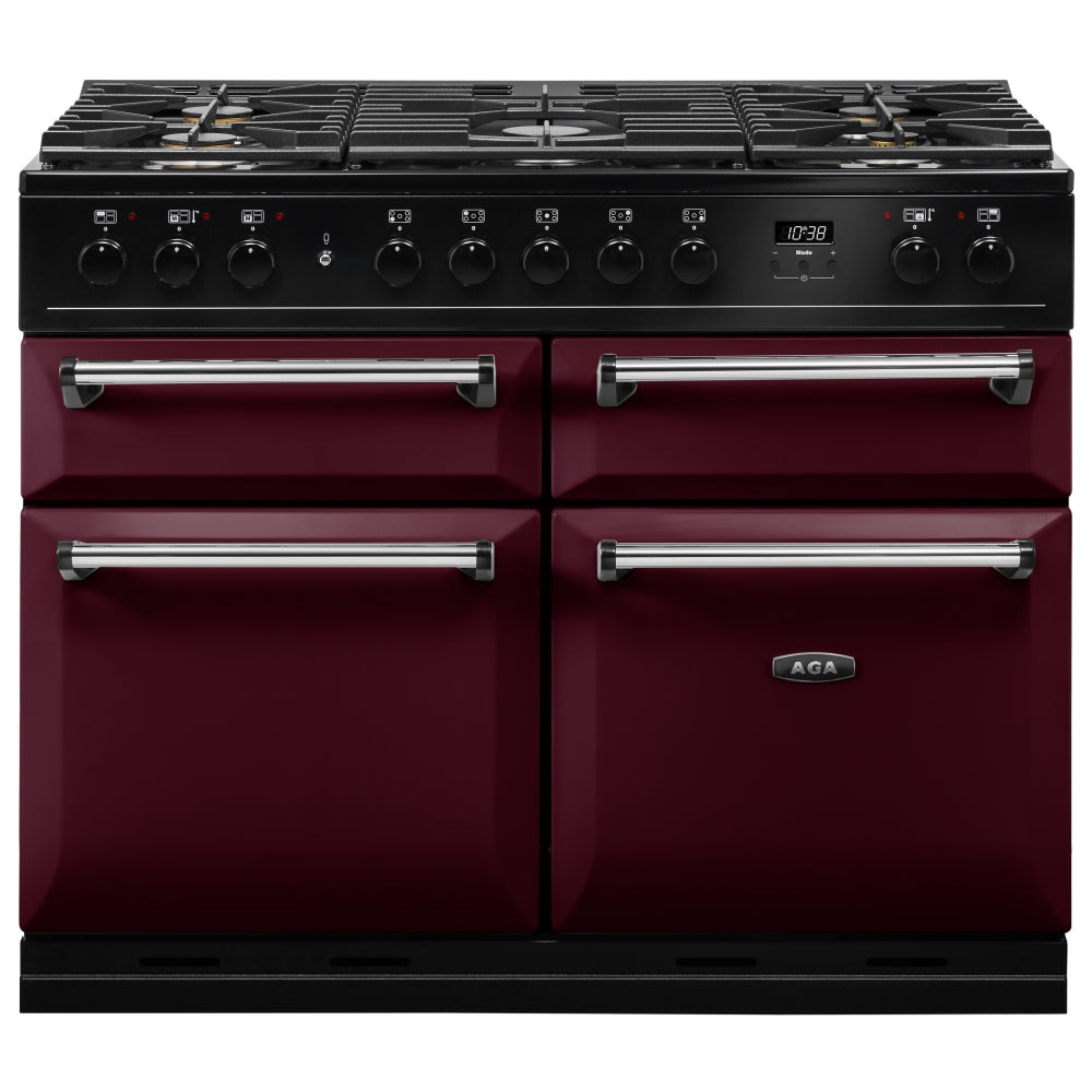 AGA Masterchef MDX110DFCBY Masterchef Deluxe 110cm Dual Fuel Range Cooker 121220 – CRANBERRY