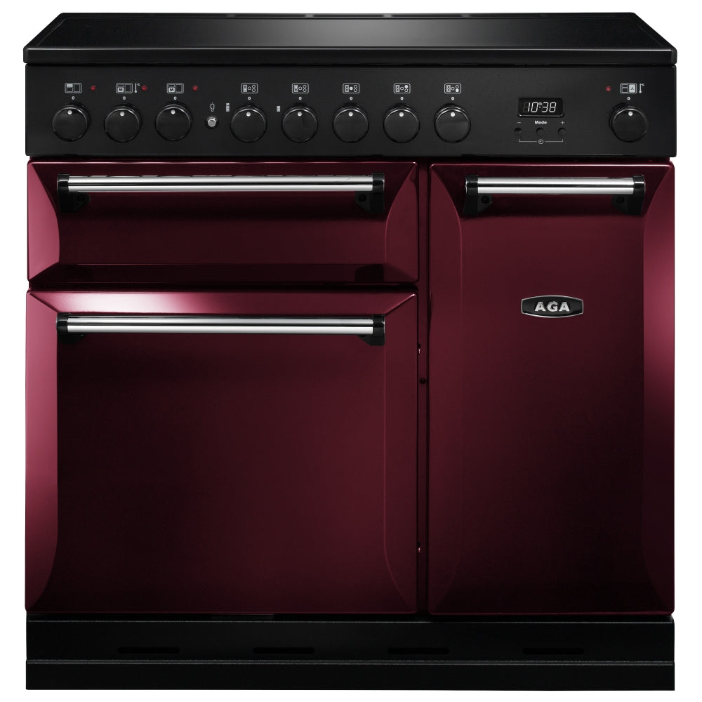 AGA Masterchef MDX90EICBY Masterchef Deluxe 90cm Induction Range Cooker 121810 – CRANBERRY