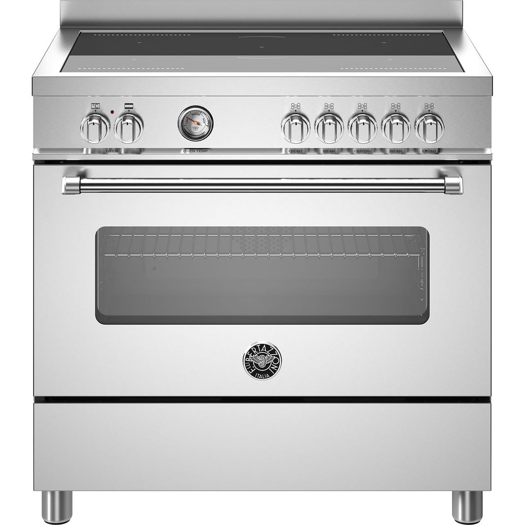 Bertazzoni Master Series MAS95I1EXC Electric Range Cooker - Stainless Steel Single Door Open