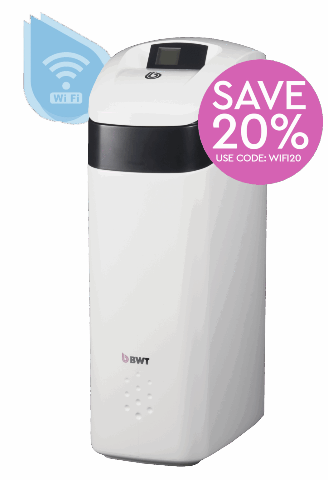 Luxury Water Softeners PERLA Silk – PS20 WIFI - Perla Silk wifi version | Model PS20WIFI Perla Domestic Water Softener System for Hard Water Treatment, Limescale Reduction and Home Use