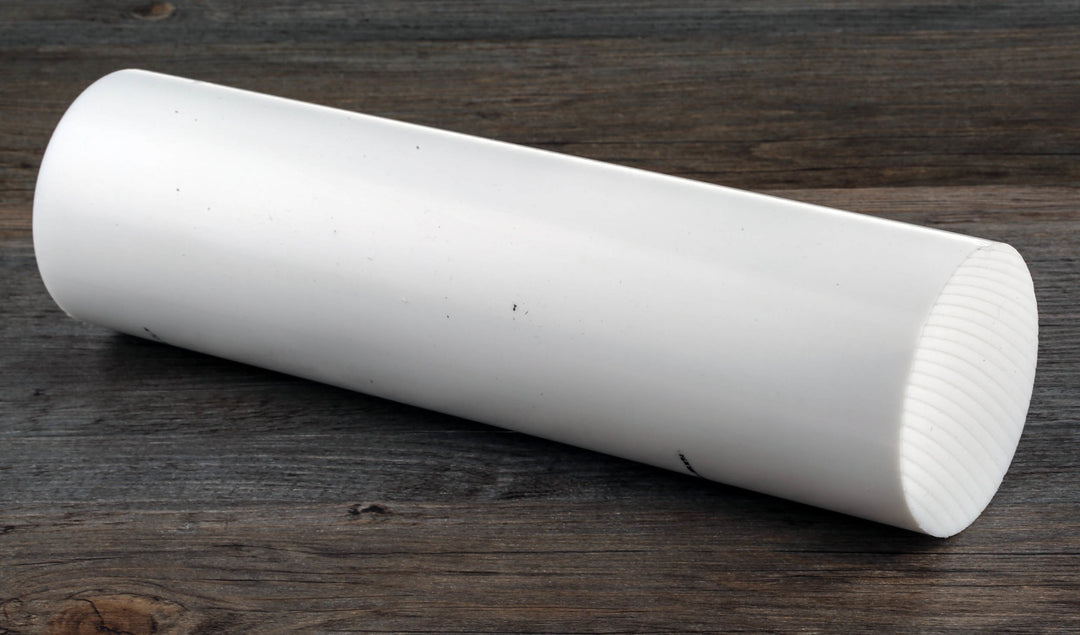 TieDex UK Opaque Fluoroplastics PTFE Rod, 1 m x 50 mm Diameter