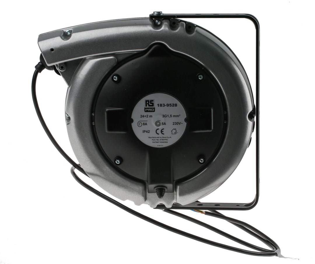 TieDex UK 24 m 0 Socket Cable Reel Cable Reel, 230V, IP42