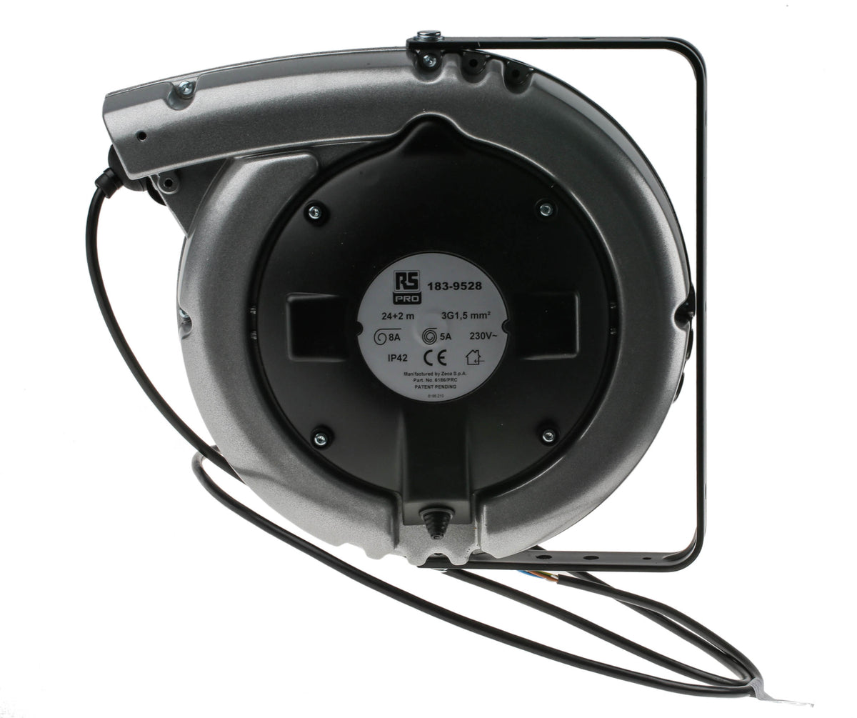 TieDex UK 24 m 0 Socket Cable Reel Cable Reel, 230V, IP42