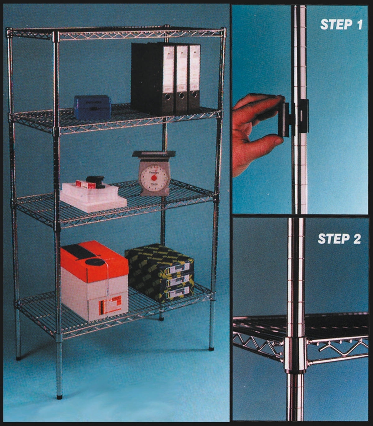 TieDex UK Steel Silver Wire Shelf x 610mm