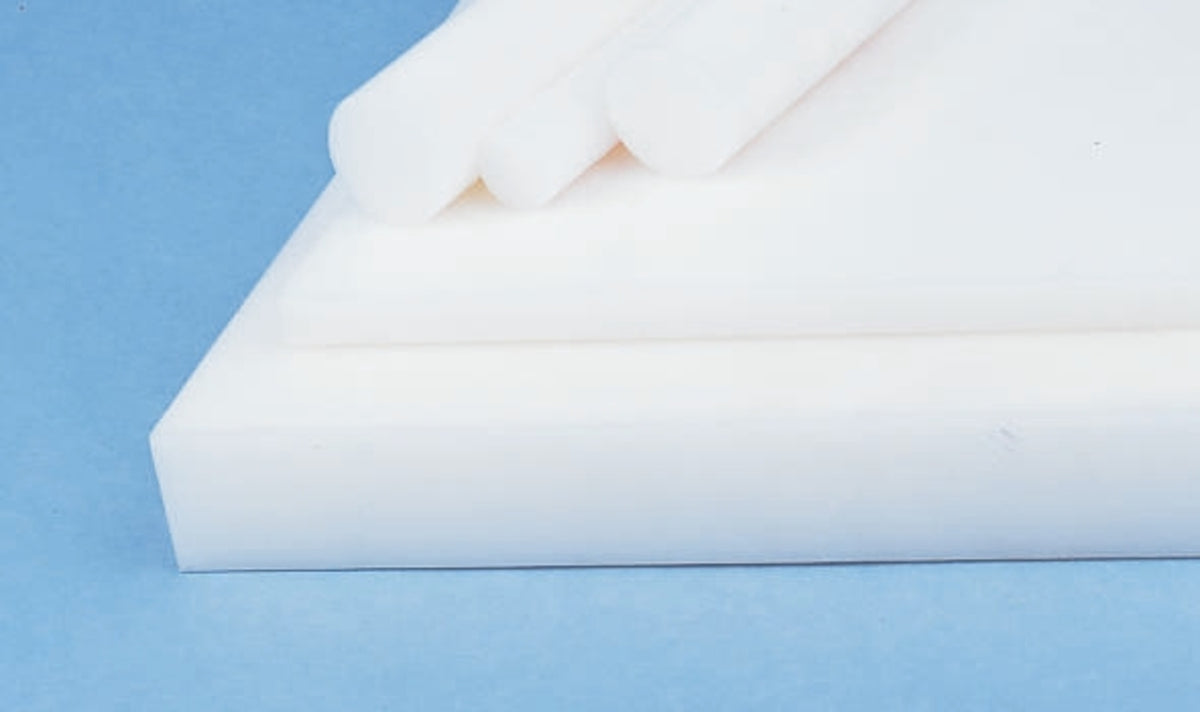 TieDex UK White POM Plastic Sheet, 500 mm x 330mm x 25 mm