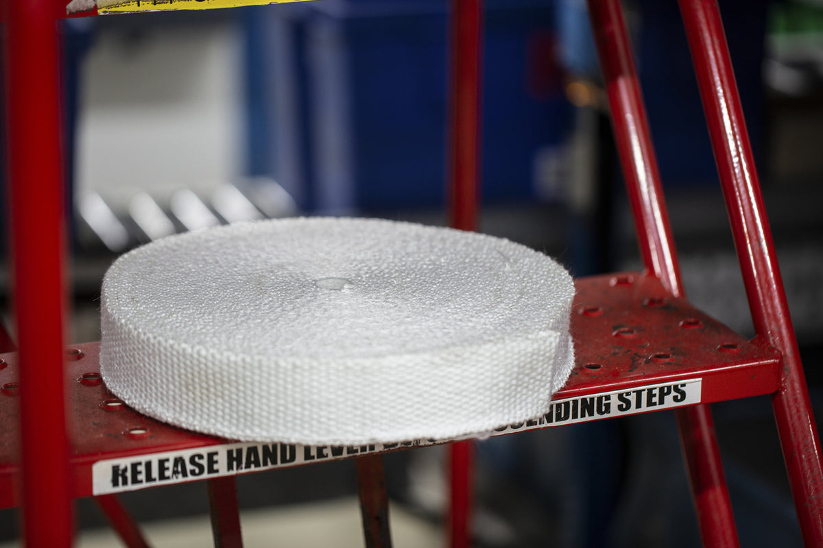 TieDex UK Flame Retardant Ladder Tape Fibreglass Tape, 30 m x 3 mm x 50mm