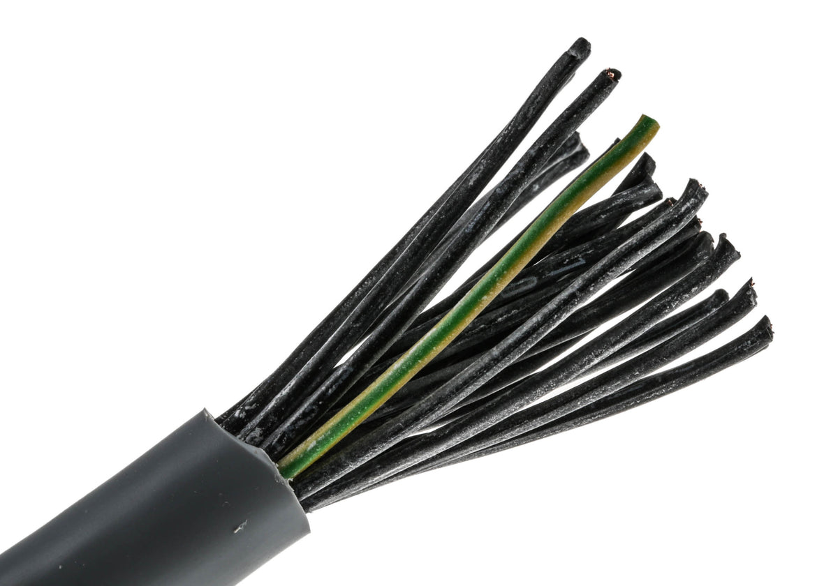 TieDex UK Control Cable, 25 Cores 0.5mm² 20 AWG, Unscreened, 50 m, Grey Polyvinyl Chloride Sheath
