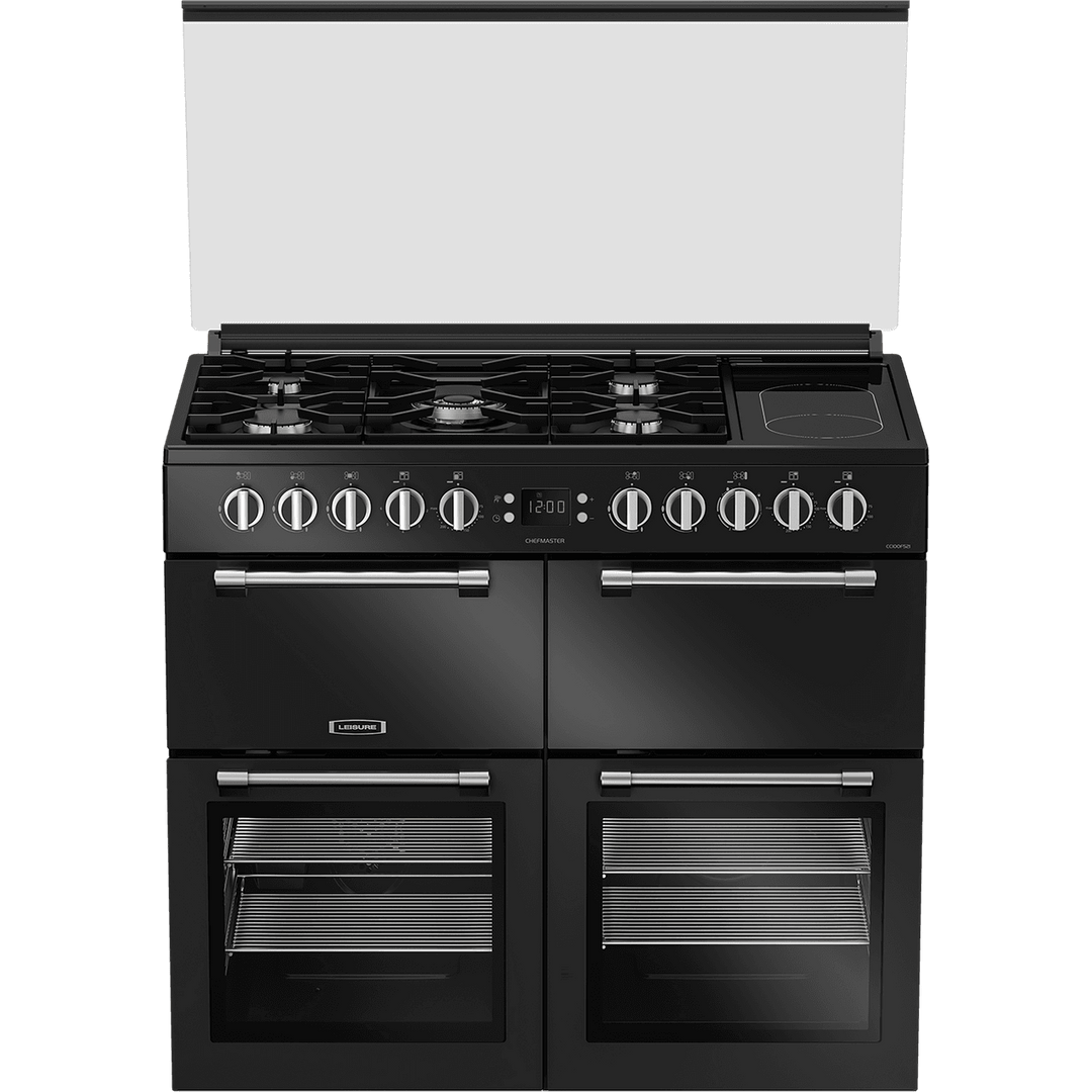 Leisure Chefmaster CC100F521K 100cm wide Dual Fuel Range Cooker with Gas Hob - Black