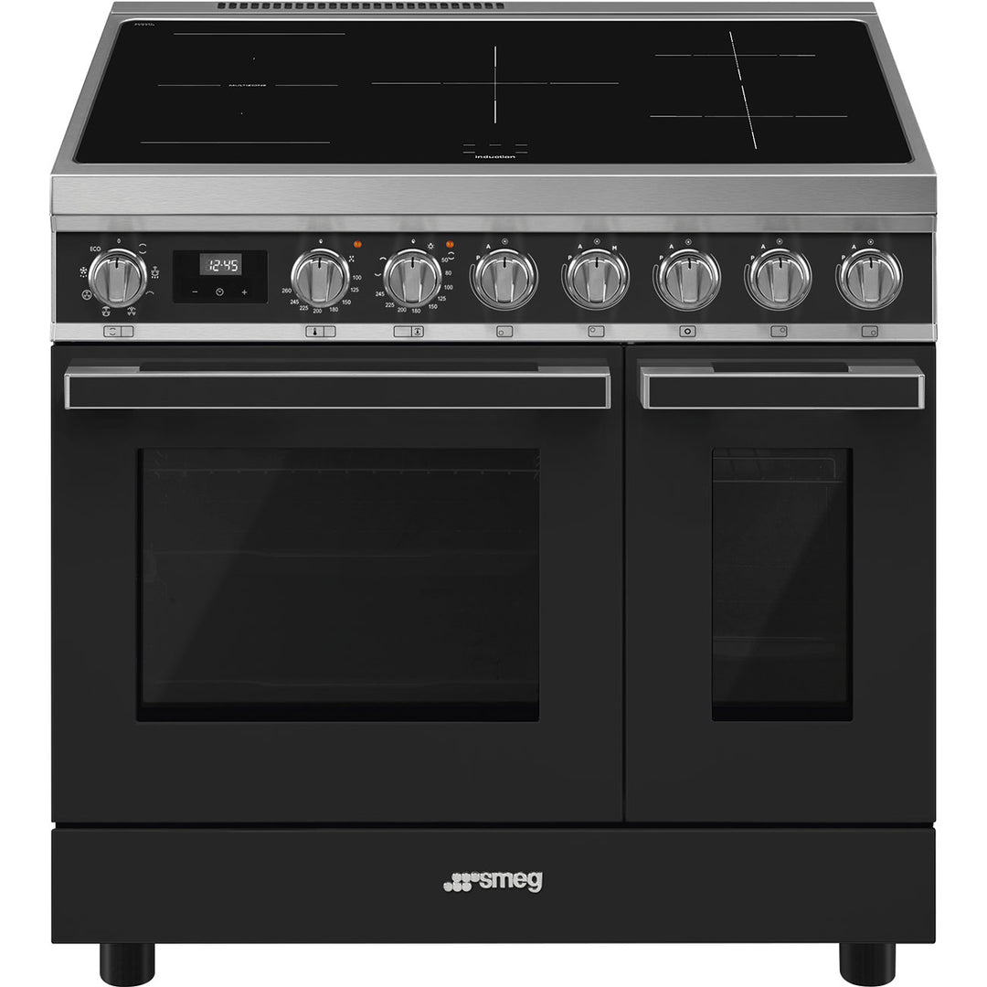 Smeg Portofino CPF92IMA 90cm wide Electric Range Cooker with Induction Hob - Anthracite