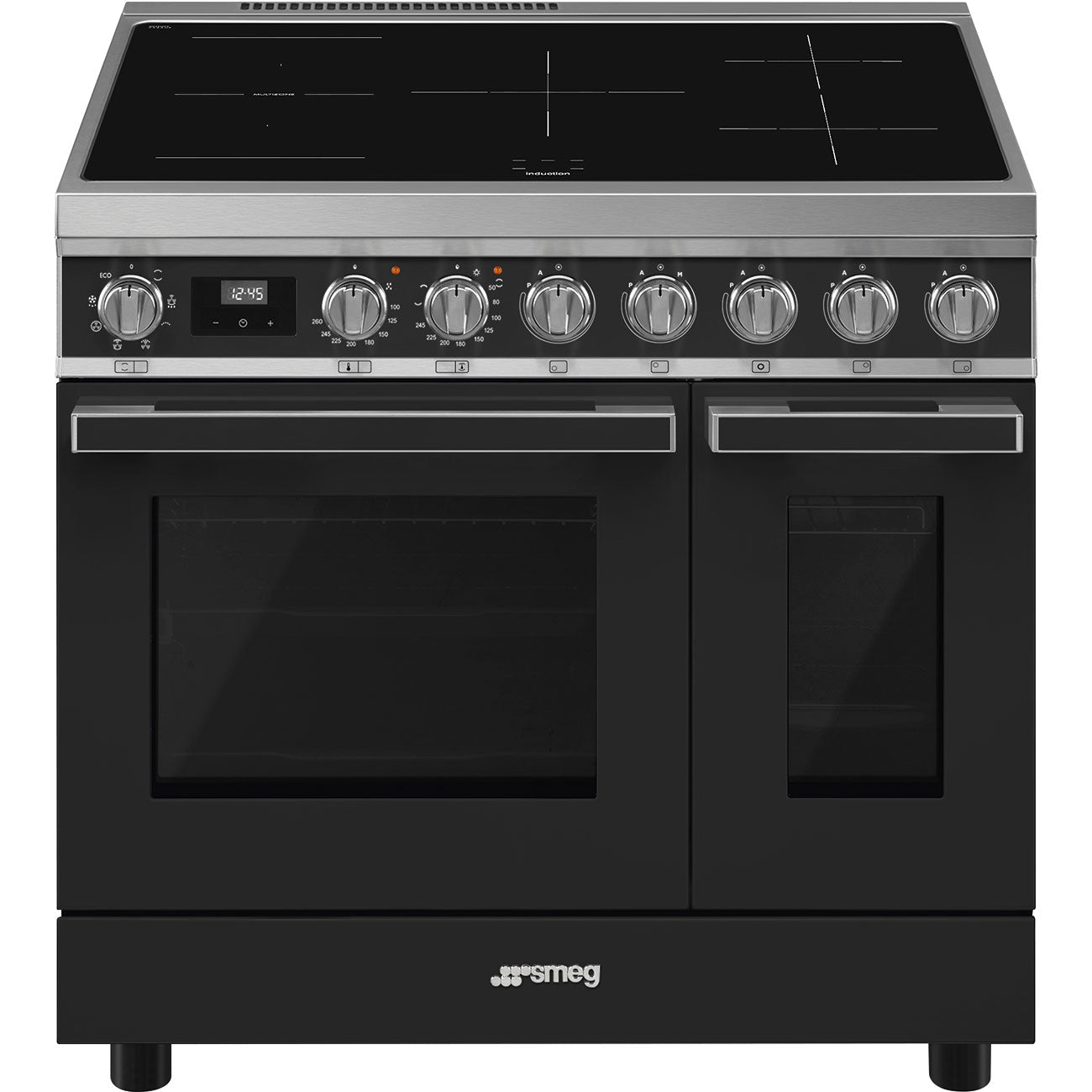 Smeg Portofino CPF92IMA 90cm wide Electric Range Cooker with Induction Hob - Anthracite