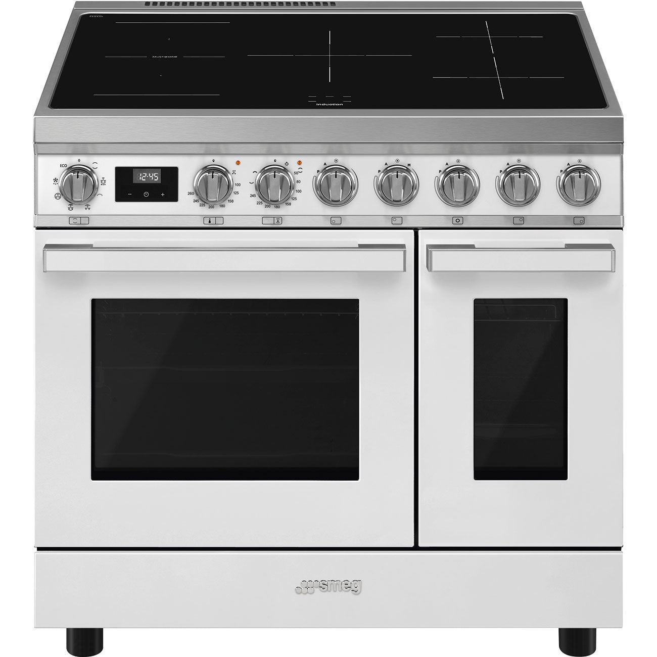 Smeg Portofino CPF92IMWH 90cm wide Electric Range Cooker with Induction Hob - White