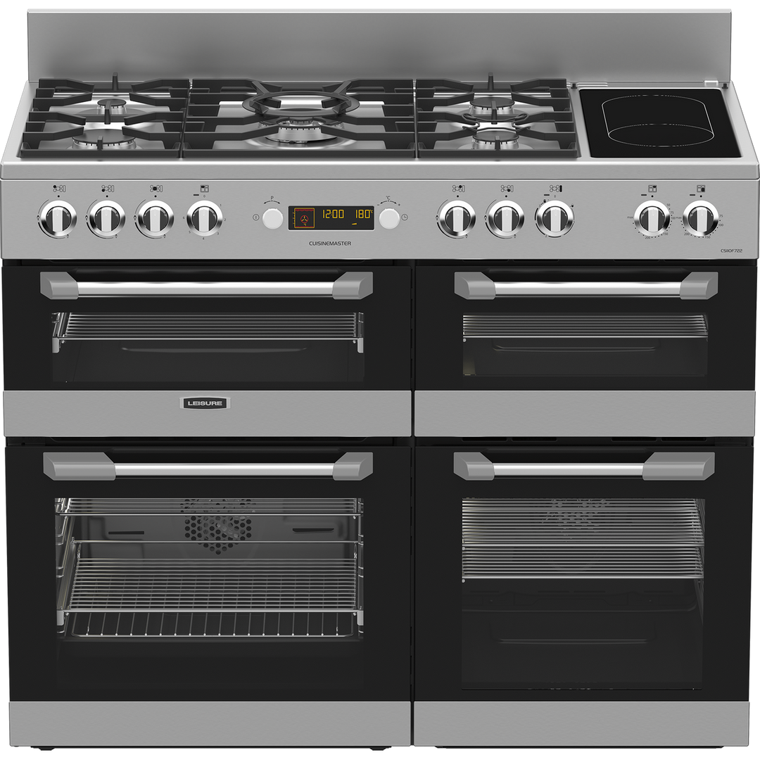 Leisure Cuisinemaster CS110F722X 110cm wide Dual Fuel Range Cooker with Gas Hob - Stainless Steel