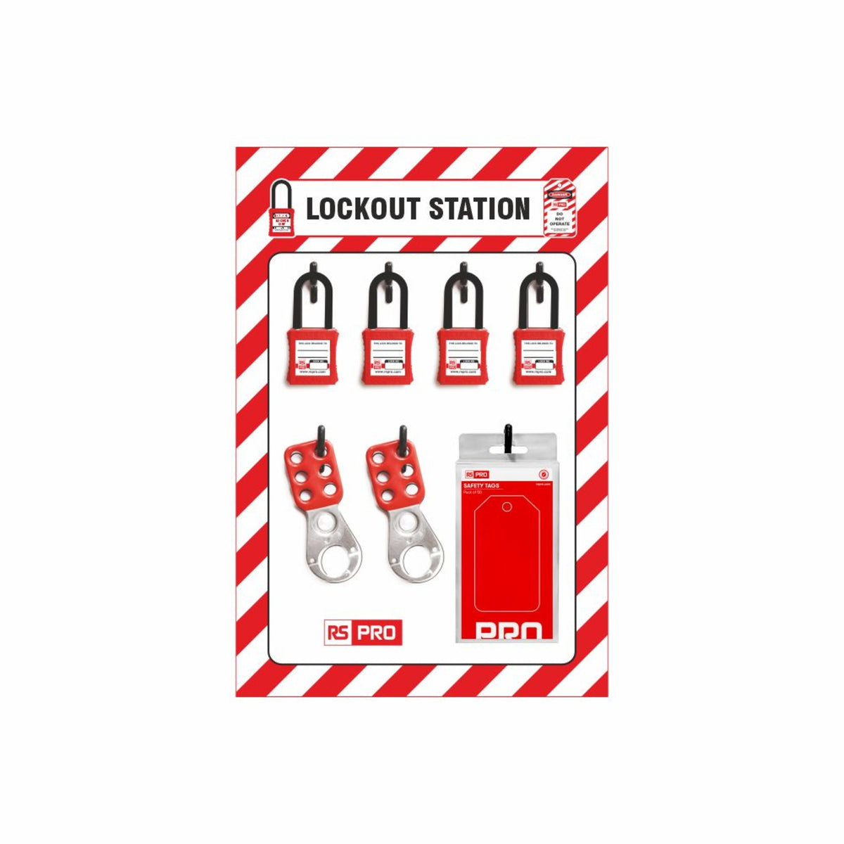 TieDex UK 4 Padlock Lockout Station