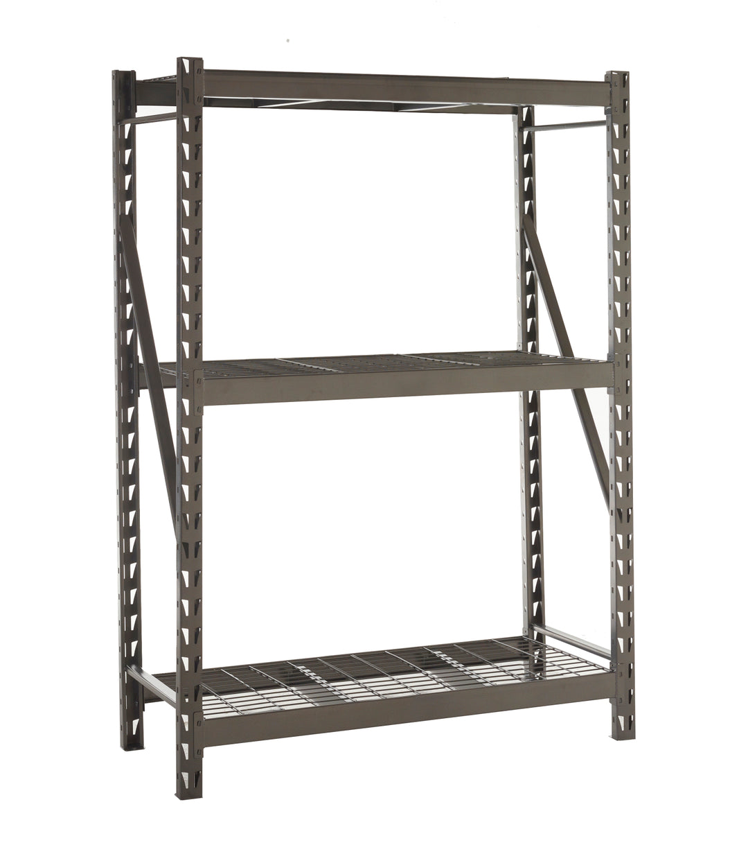 TieDex UK Black 3 Shelf Steel Shelving Unit, 1.98 m x 1.2m, 610 mm, 650 kg Load