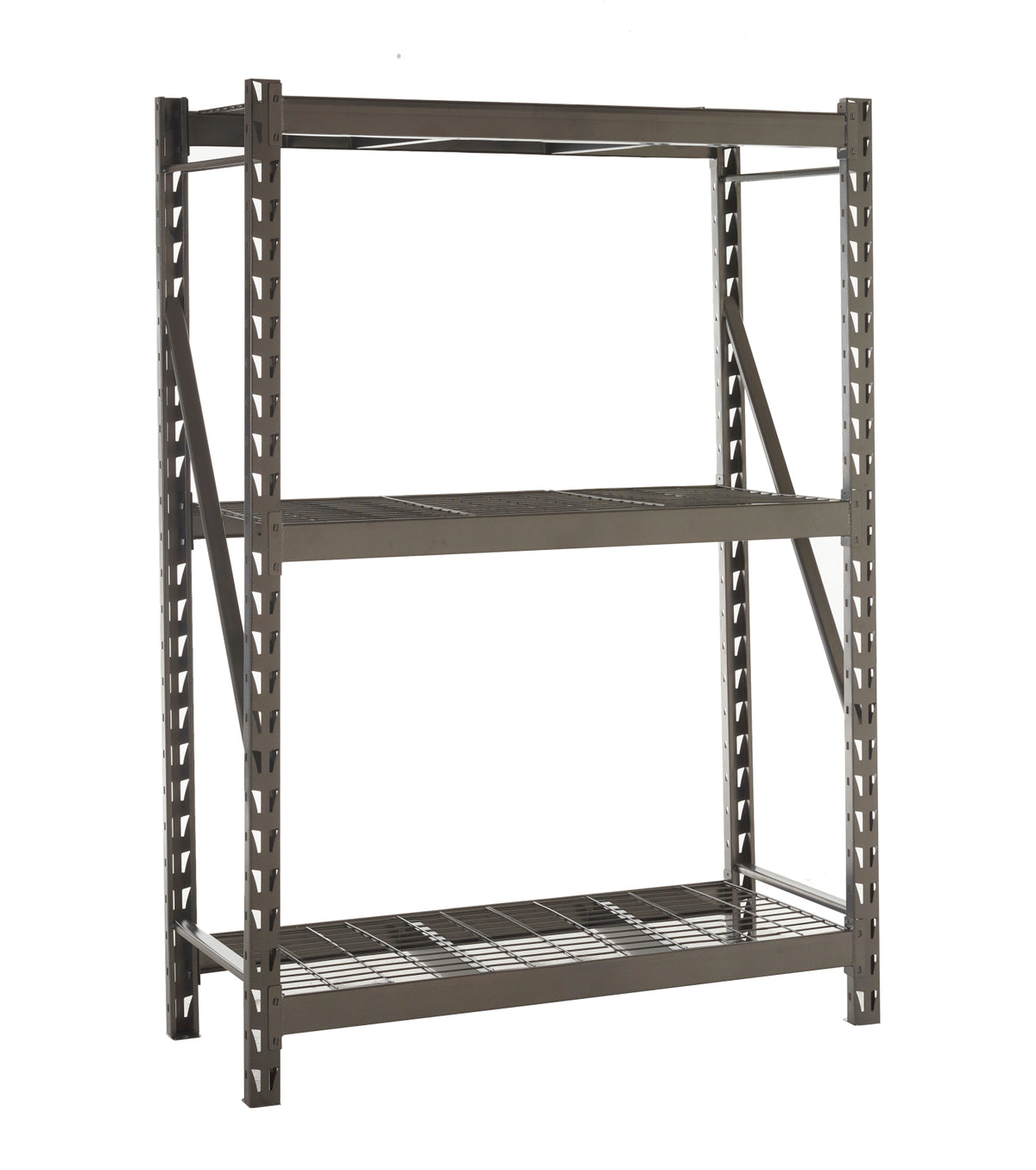 TieDex UK Black 3 Shelf Steel Shelving Unit, 1.98 m x 1.2m, 610 mm, 650 kg Load