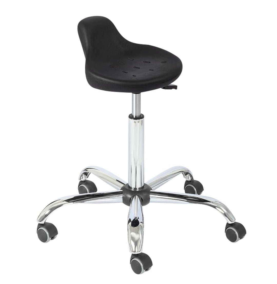 TieDex UK Black Polyurethane Office Chair, 200 kg Weight Capacity