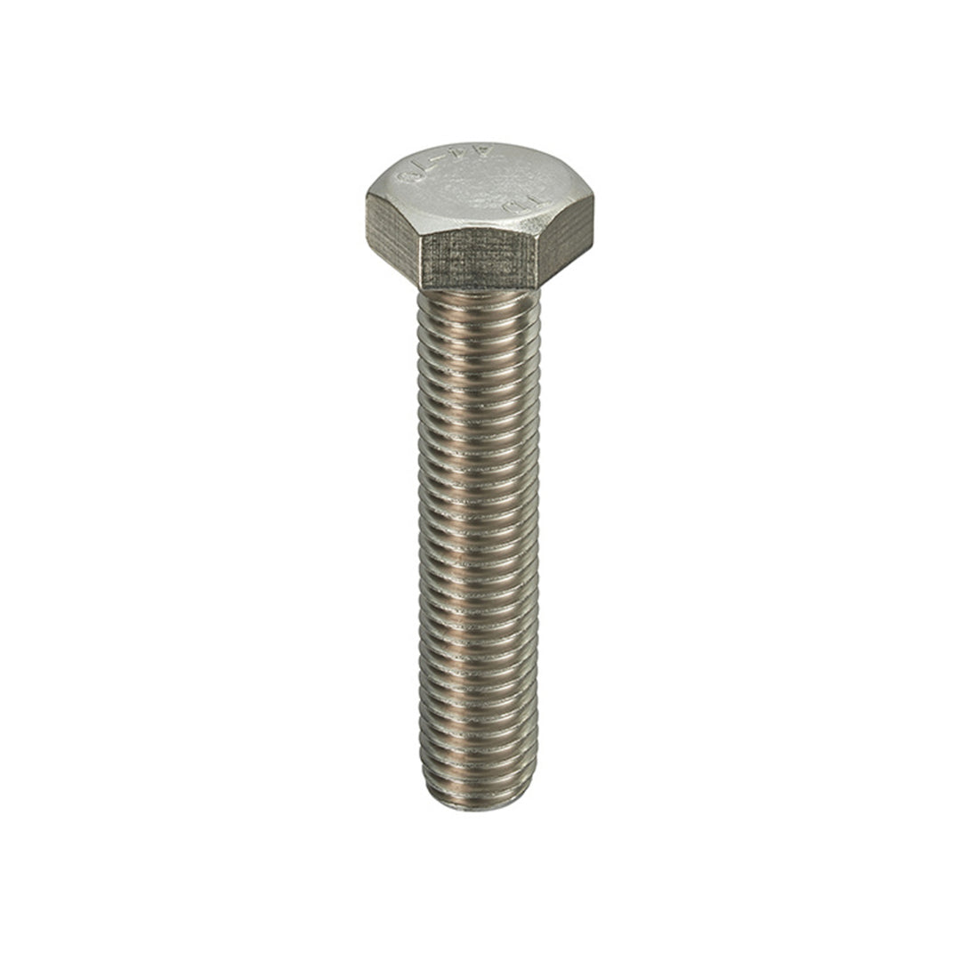 TieDex UK Plain Stainless Steel, Hex Setscrew, Metric Thread x 100 mm