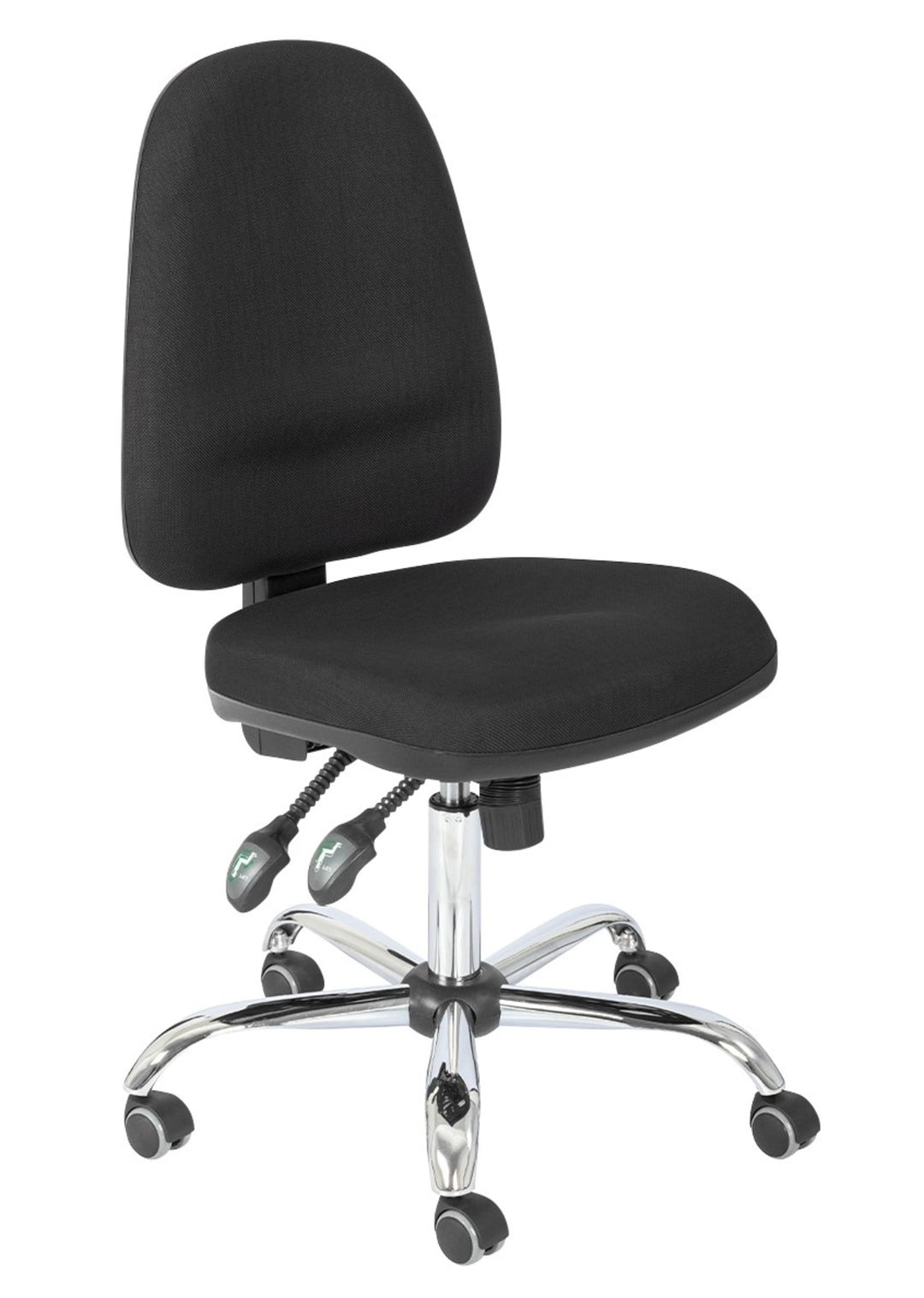 TieDex UK Black Foam Office Chair, 200 kg Weight Capacity