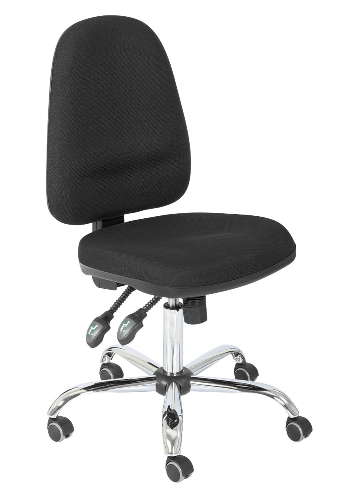 TieDex UK Black Foam Office Chair, 200 kg Weight Capacity