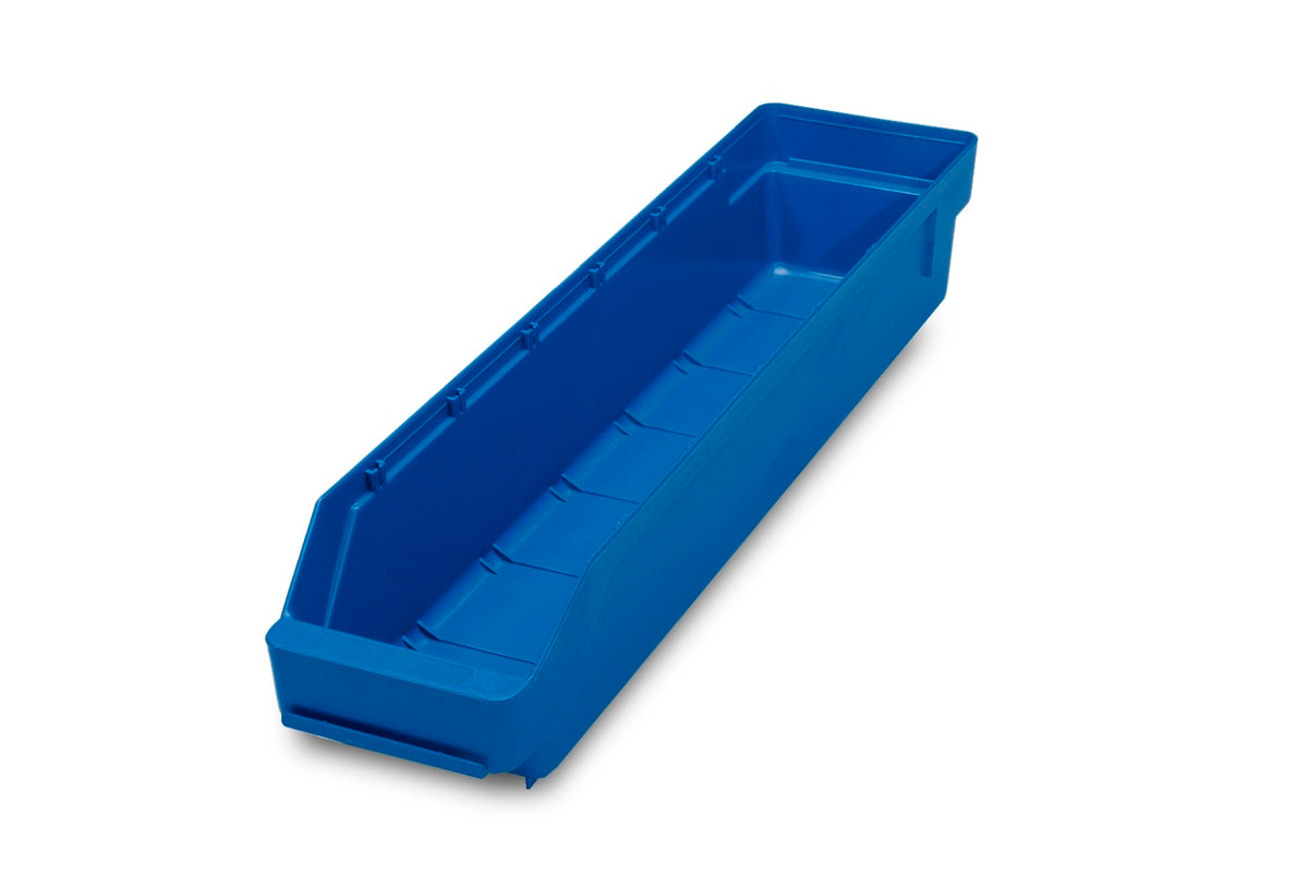 TieDex UK Polypropylene Storage Bin, 500 mm x 120 mm x 95 mm, Blue