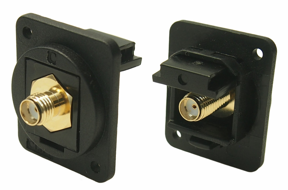 TieDex UK Connector Panel Female SMA, 50 Ω, Straight Body Plug-In