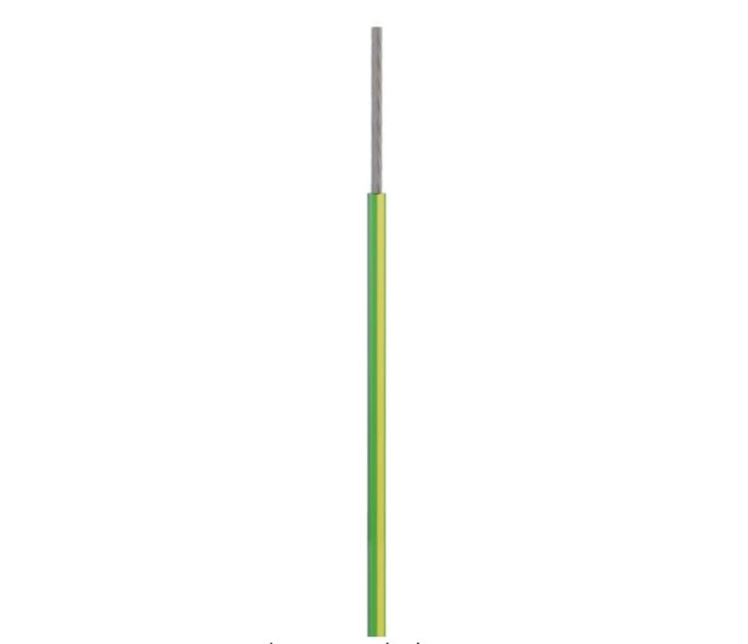 TieDex UK 1 Core Electrical &amp; Main Power Cable, Green 6mm² 90 °C, 100 m Polyvinyl Chloride