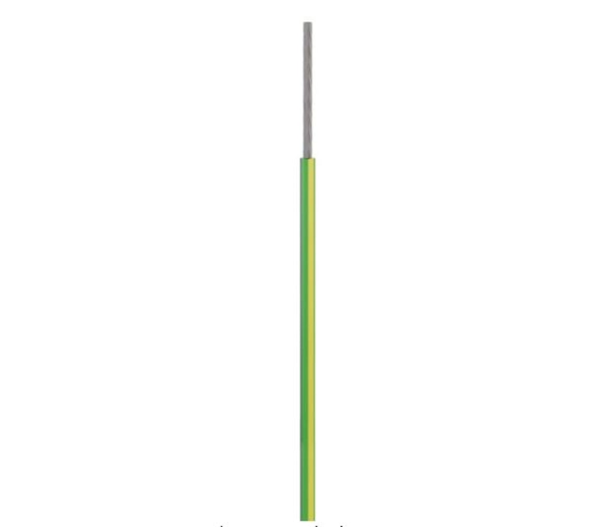 TieDex UK 1 Core Electrical & Main Power Cable, Green 6mm² 90 °C, 100 m Polyvinyl Chloride