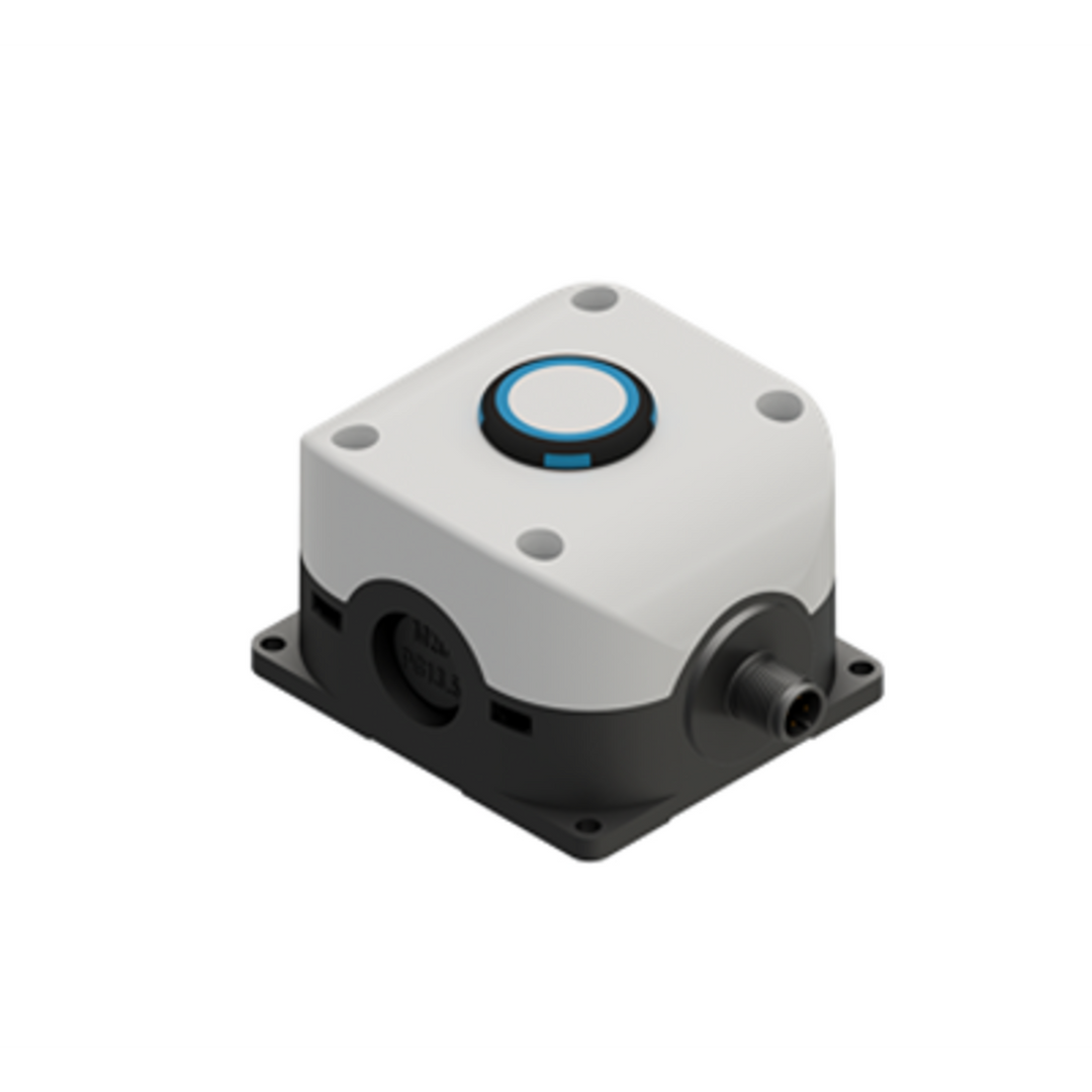 TieDex UK Momentary Control Station Switch - NO, Polycarbonate, Black, Custom Inscription, IP67, IP69K