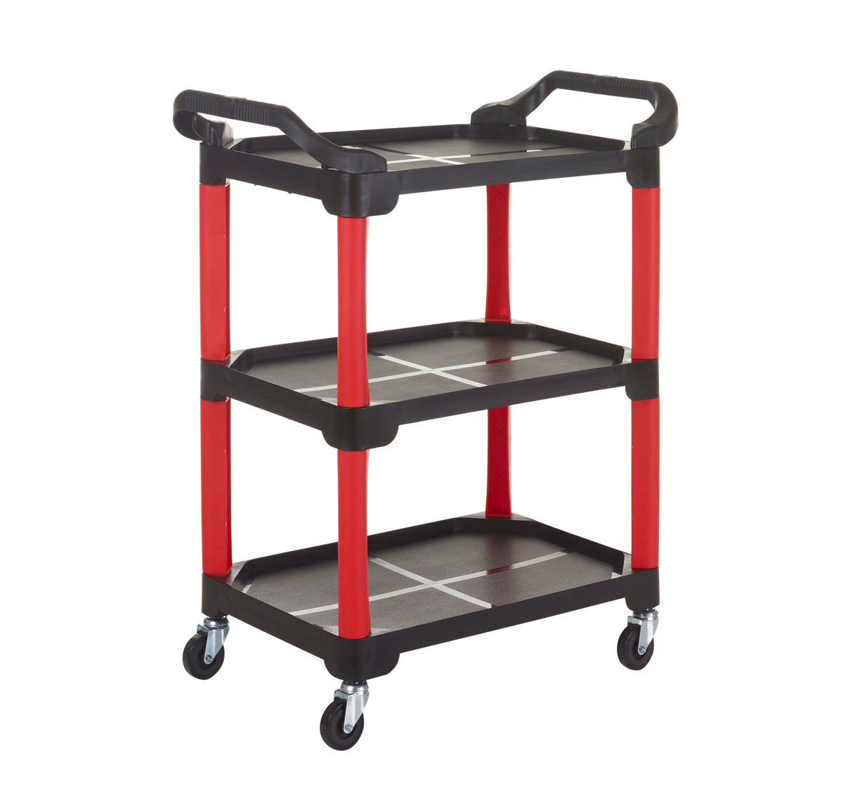 TieDex UK 3 Plastic Swivel Castor Trolley, 100 kg Load