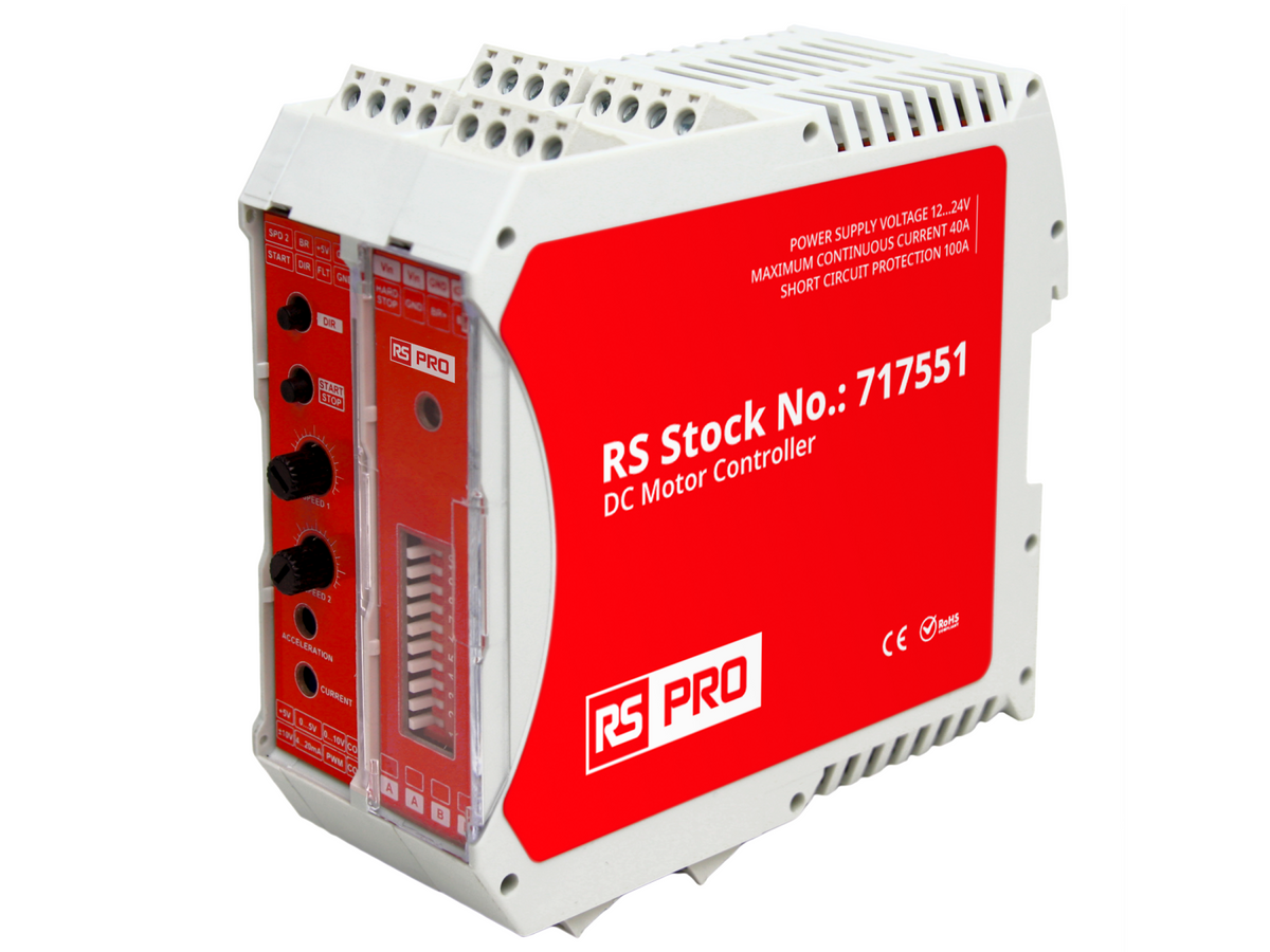 TieDex UK 1 kW, 24V dc, 1 Phase, 40A Controller, PWM Function