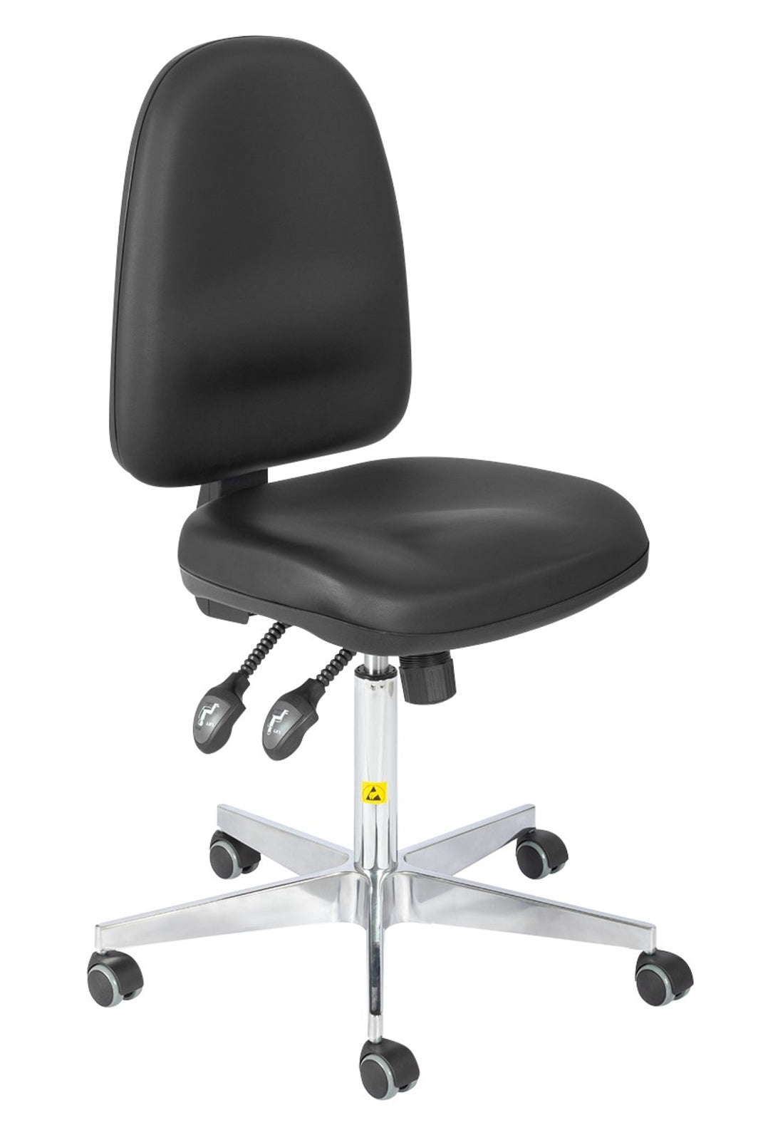 TieDex UK Black Foam Office Chair, 200 kg Weight Capacity