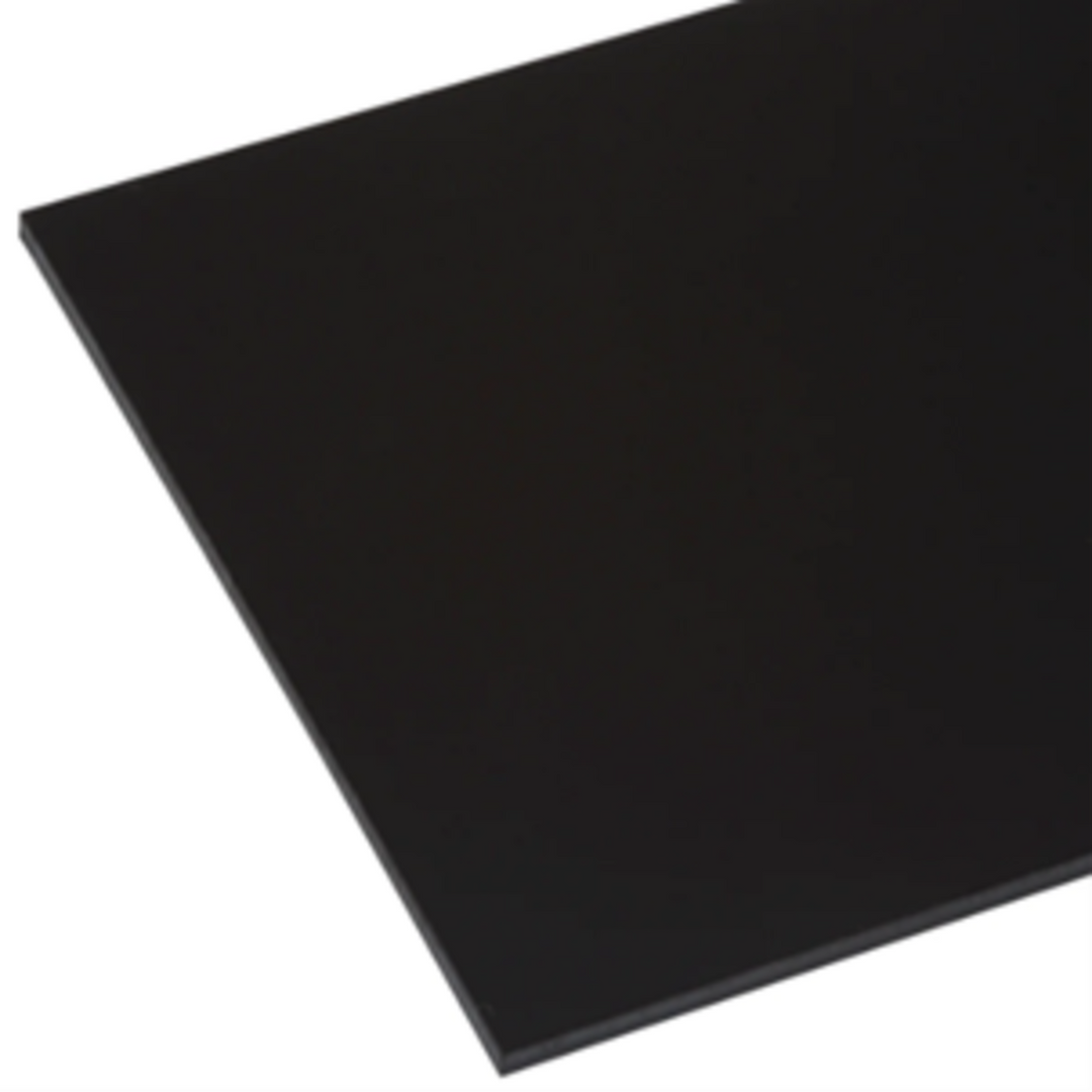 TieDex UK Black Acrylic, Polycarbonate Sheets, 1 m x 1m x 5 mm