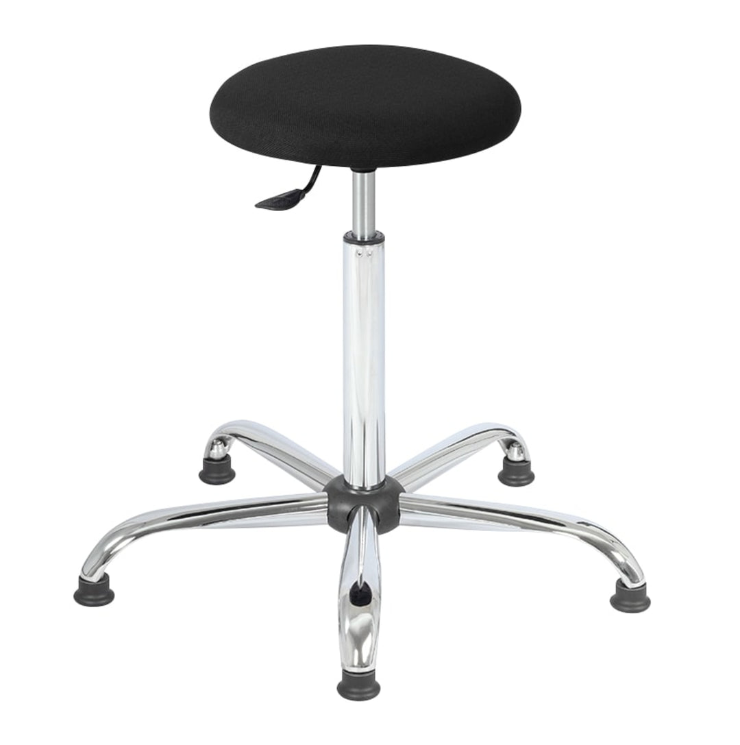 TieDex UK Black Fabric Stool, 200 kg Weight Capacity