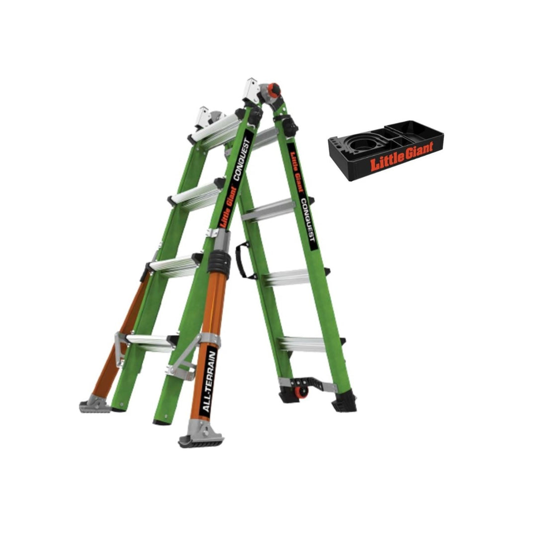 TieDex UK Aluminium Fibreglass Ladder 2 4550 mm