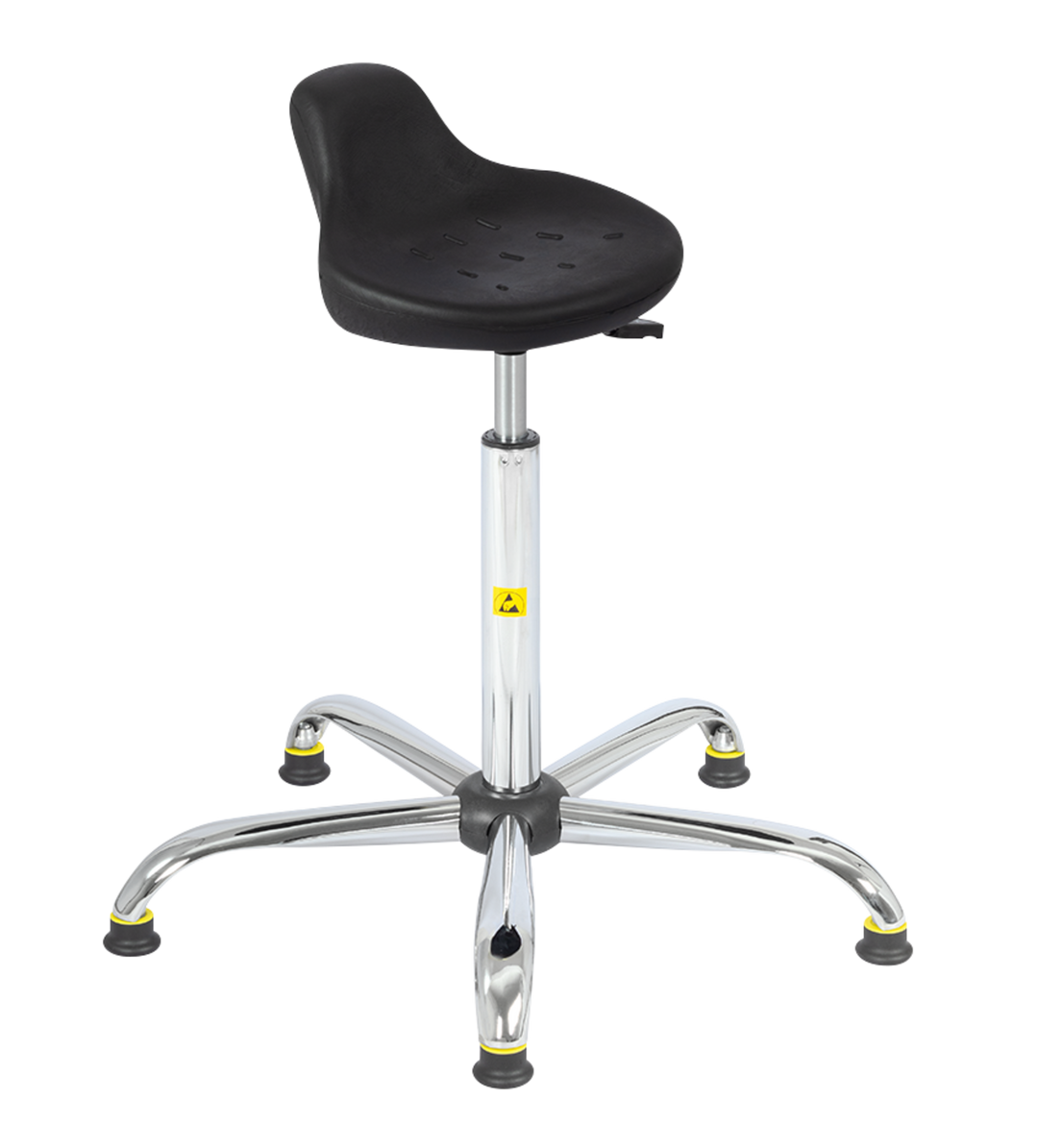 TieDex UK Black Polyurethane Stool, 120 kg Weight Capacity