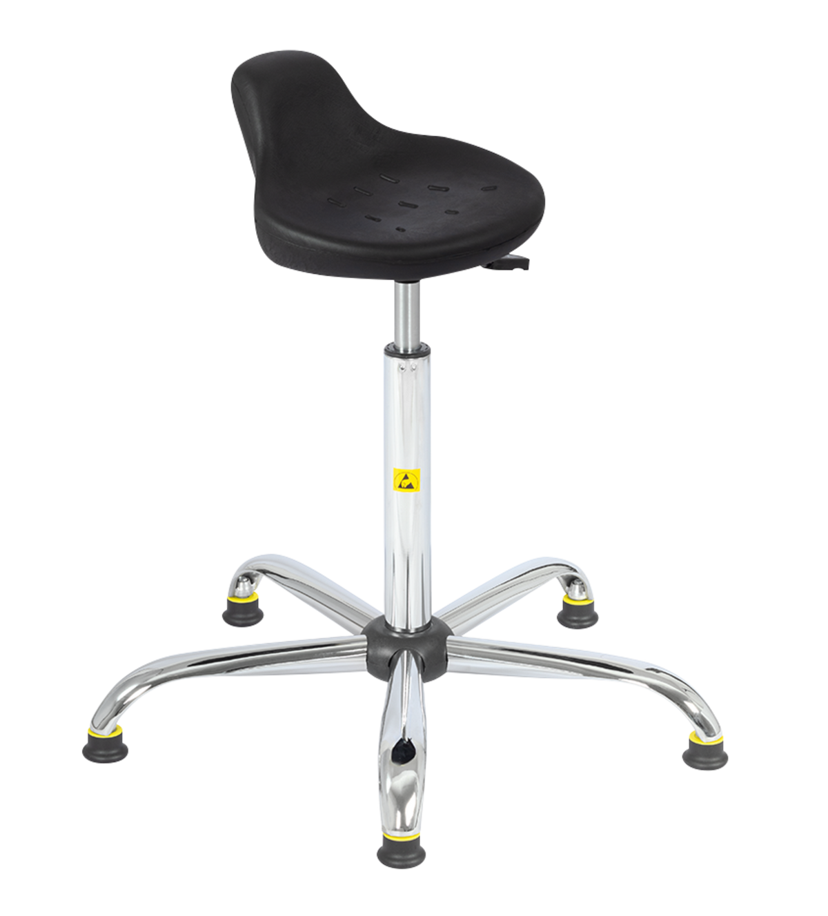 TieDex UK Black Polyurethane Stool, 120 kg Weight Capacity