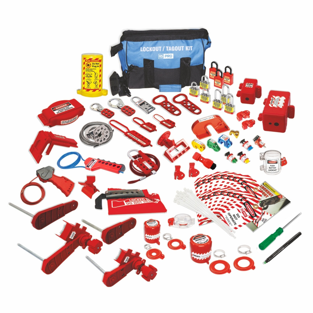 TieDex UK Blue 11-Lock Lockout Kit Lockout Kit