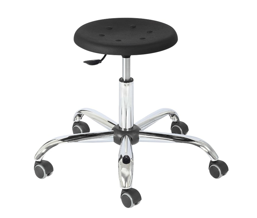 TieDex UK Black Polyurethane Stool, 200 kg Weight Capacity