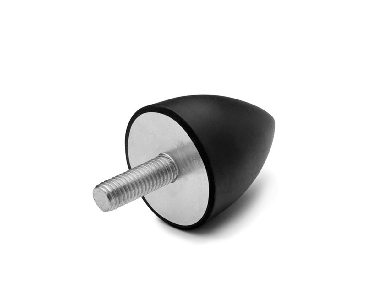 TieDex UK Conical M16 Anti-Vibration Mount, Male Buffer Foot, 115 mm OD, 177 mm H