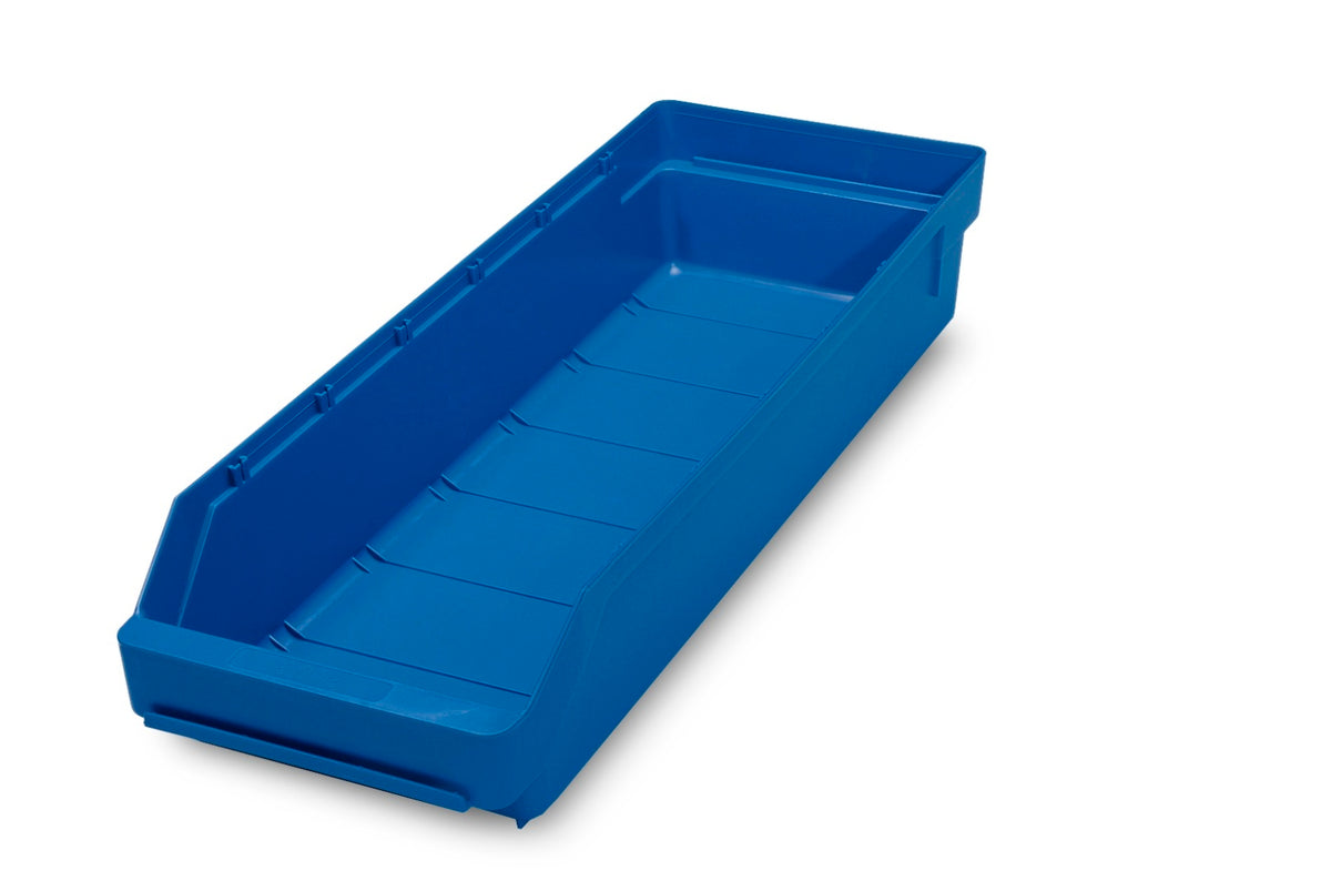 TieDex UK Polypropylene Storage Bin, 500 mm x 180 mm x 95 mm, Blue