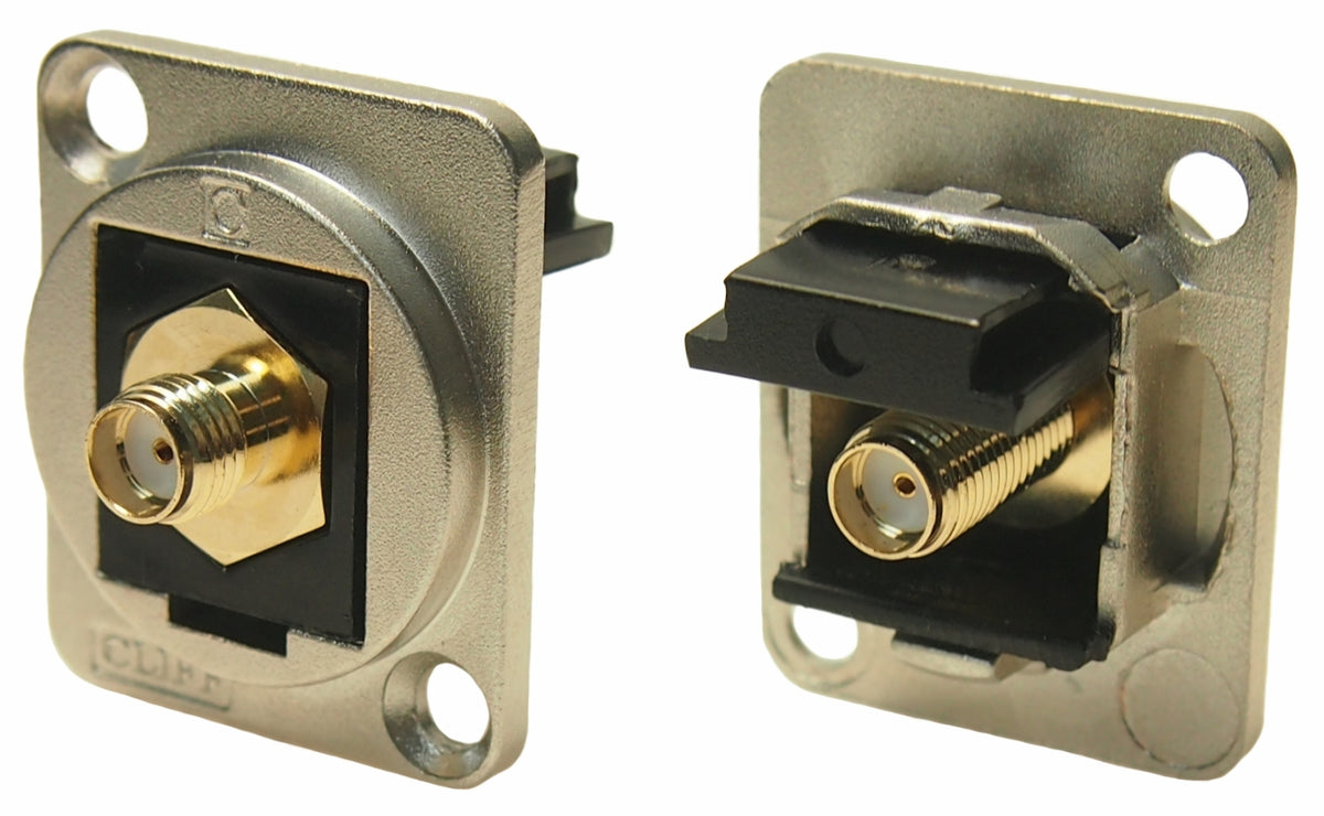 TieDex UK Coaxial Connector Panel Female SMA, 50 Ω, Straight Body Plug-In