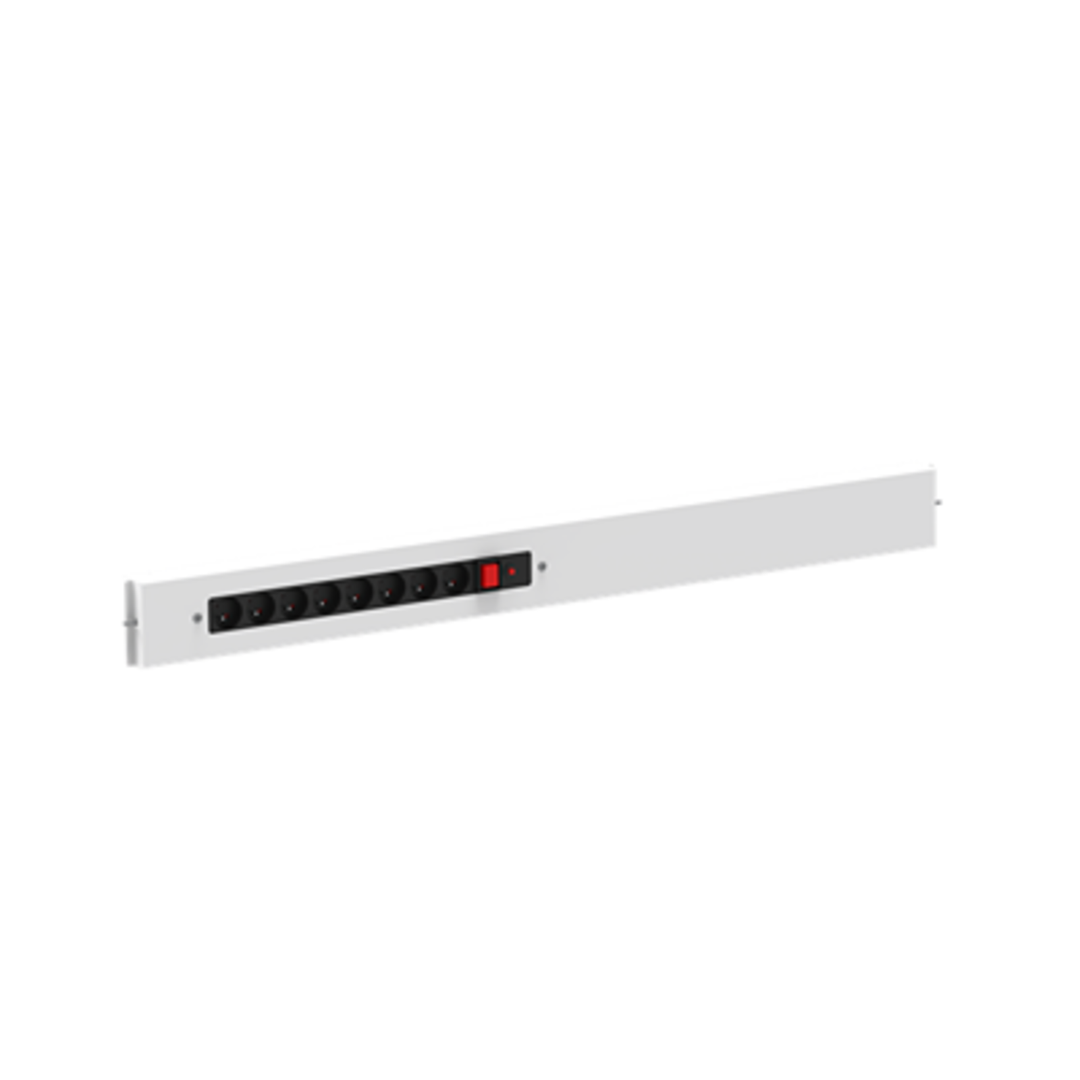 TieDex UK, 16A, 230V 8 Gang Workbench Accessory Schuko Surge Protection