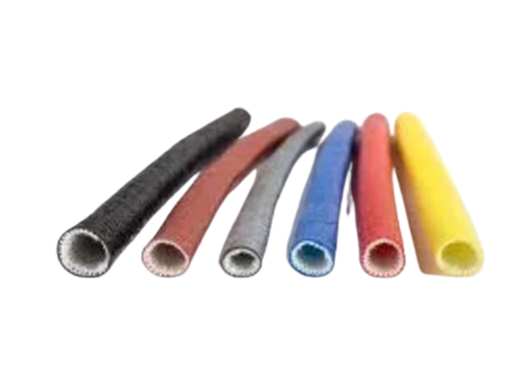 TieDex UK Braided Silicone Rubber Black Fire Sleeve, 5m Length 95 mm Cable Diameter