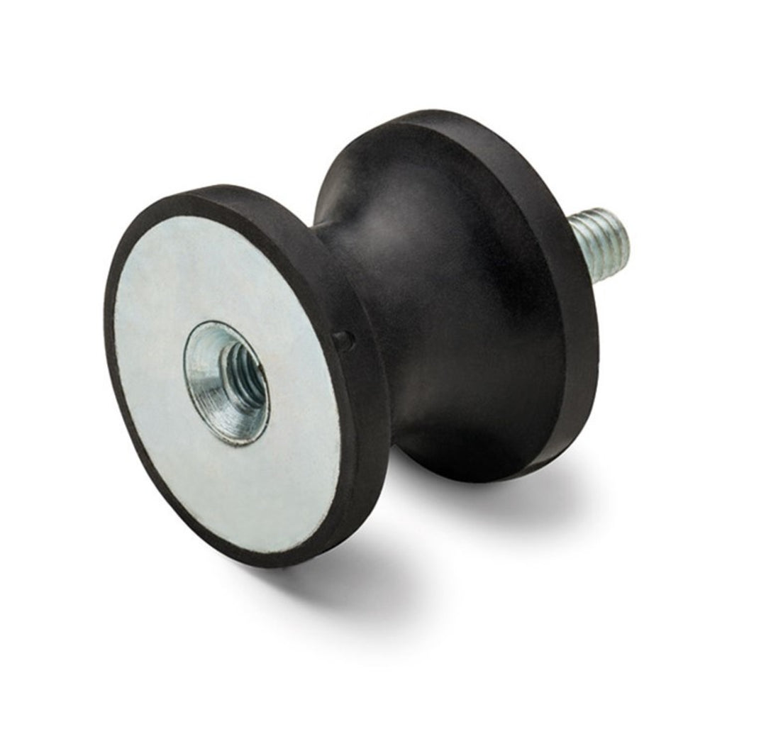 TieDex UK Bobbin Shaped M16 Anti-Vibration Mount, Male to Female Bobbin, 95 mm OD, 116 mm H