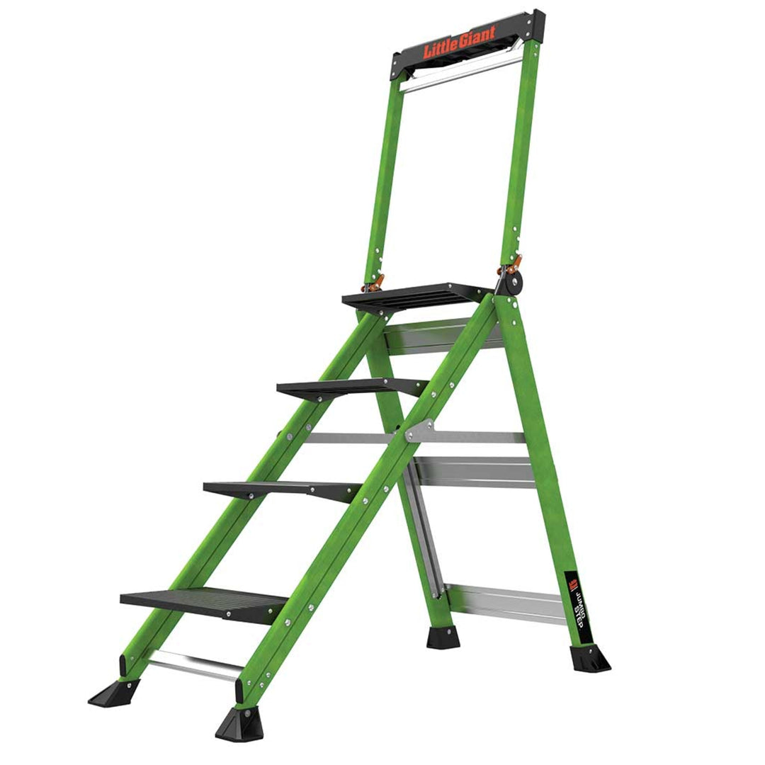 TieDex UK Aluminium 4 steps Step Ladder, 890mm platform height, 1810 mm open length
